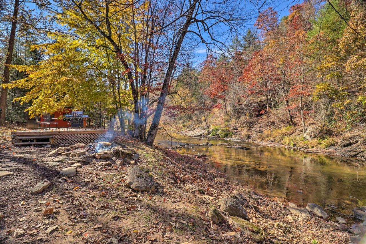 Willa Creekside Retreat With Deck, 18 Miles To Wolf Ridge Weaverville Zewnętrze zdjęcie